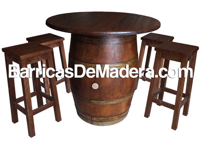 Barrica mesa, barril con tapa, tonel mesa (1)