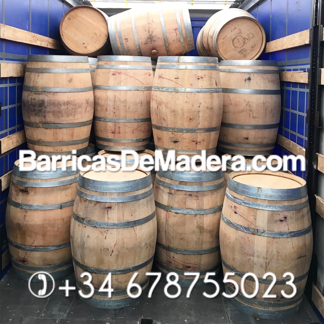 red wine barrels