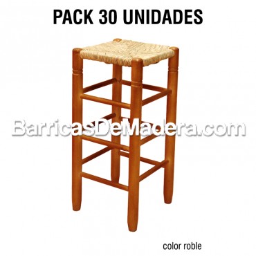 PACK 30x Taburete Alto Chopo Pintado